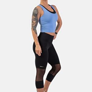 NEBBIA High-Waist ¾ Length Sporty Leggings 406 Black