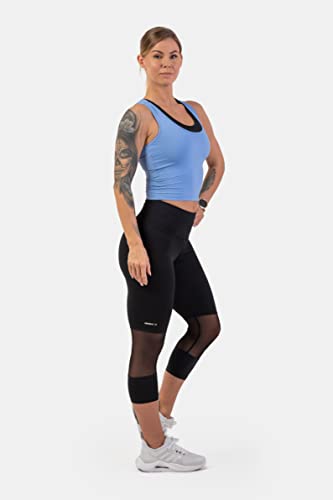 NEBBIA High-Waist ¾ Length Sporty Leggings 406 Black