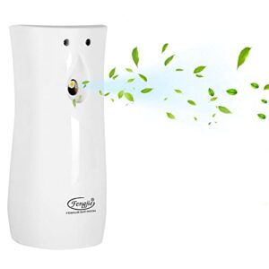 air fresheners automatic spray, fengjie automatic air freshener spray dispenser, compatible with glade air wick 6oz/10oz air freshener refills, wall mount/stand for home and bathroom, white