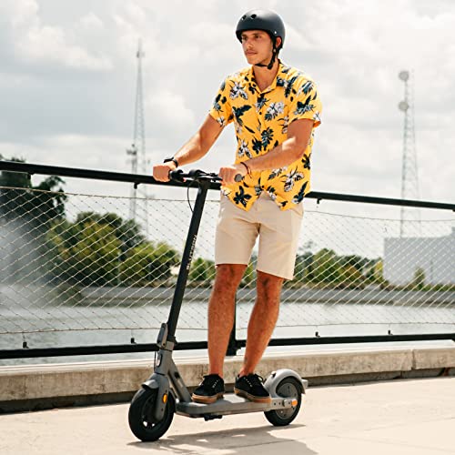 Blutron One Plus S65 Electric Scooter for Adults, 800W Peak Power Motor, 40 Miles Ultra Long Range & 20 MPH, Folding Commuter E Scooter, Dual Brakes & Suspension, 10" Pneumatic Tires