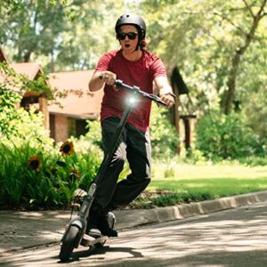 Blutron One Plus S65 Electric Scooter for Adults, 800W Peak Power Motor, 40 Miles Ultra Long Range & 20 MPH, Folding Commuter E Scooter, Dual Brakes & Suspension, 10" Pneumatic Tires