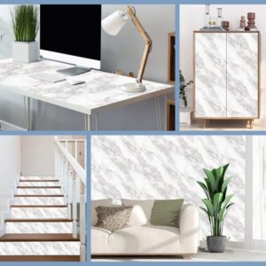 Arthome Marble Contact Paper Peel and Stick Wallpaper 17''x240'' Self Adhesive Decorative Vinyl Film Waterproof for Table,Countertop,Cabinet,Shelf Liner Removable Stick On Wall Covering