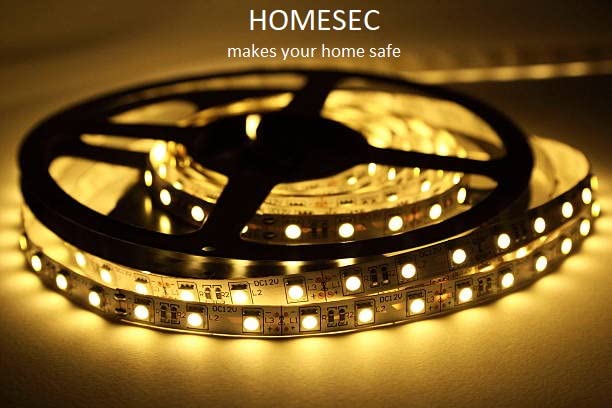 HOMESEC makes your home safe Led Strip Led Light 5050 (30leds/3.28feet, roll Length 39,37ft,12meters)