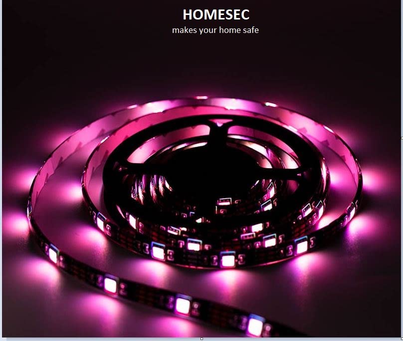 HOMESEC makes your home safe Led Strip Led Light 5050 (30leds/3.28feet, roll Length 39,37ft,12meters)