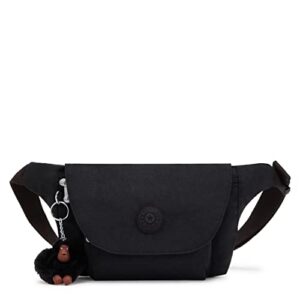 kipling womens women's arvin pouch, waist strap, medium bag, nylon travel pouch, black tonal, 6 l x 4.75 h 3.5 d us