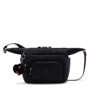 kipling womens women's erica small bag, jetset traveller, small handbag, polyester crossbody bag, black tonal, 10.5 l x 7.25 h 5.75 d us