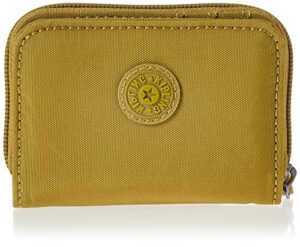 kipling womens women's tops wallet, compact, practical, nylon travel card holder wallet, pear chartreuse 360, 3 l x 4.125 h 1 d us