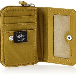 Kipling Womens Women's Tops Wallet, Compact, Practical, Nylon Travel Card Holder Wallet, Pear Chartreuse 360, 3 L x 4.125 H 1 D US