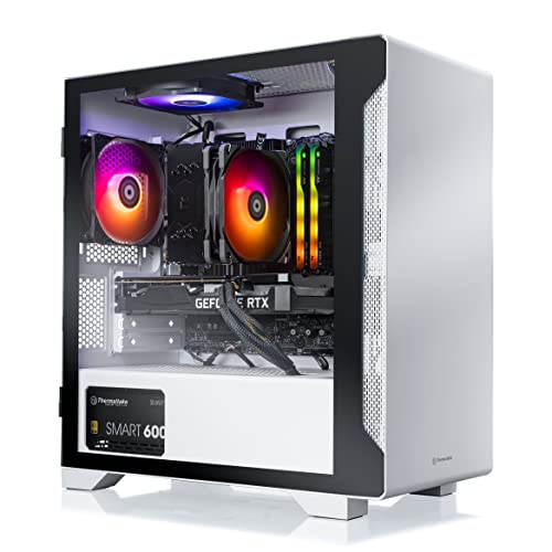 Thermaltake Glacier i350 Gaming Desktop (Intel Core™ i5-12400F, ToughRam Z-ONE 3600Mhz 16GB RGB Memory, NVIDIA® GeForce® RTX 3050, 1TB M.2 NVMe, Win 10 Home) S1GL-B660-350-LCS