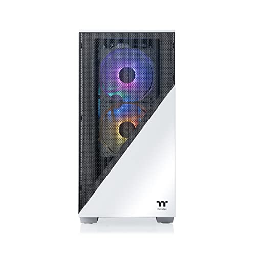 Thermaltake Frostbite 360 Gaming Desktop (AMD Ryzen™ 5 5600X 6-core, ToughRam RGB DDR4 3600Mhz 16GB Memory, NVIDIA® GeForce RTX™ 3060, 1TB NVMe M.2, Win10 Home) D1FB-B550-360-LCS,White