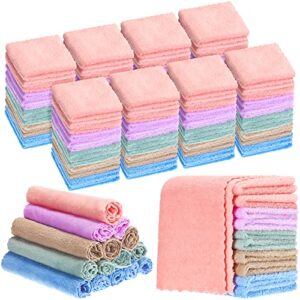 100 pack baby washcloths bulk 10 x 10 inch microfiber coral fleece baby face towels absorbent and soft baby wash cloths for newborns infants and toddlers
