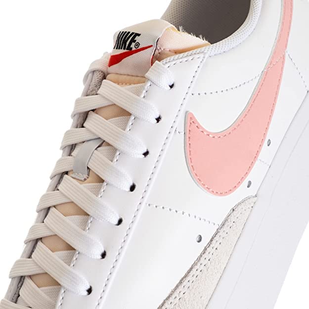 Nike W Blazer Low Platform Shoes White Pink Glaze Size 8