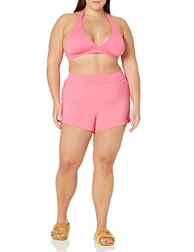 Amazon Essentials Women's Swim Short, Hot Pink, Medium