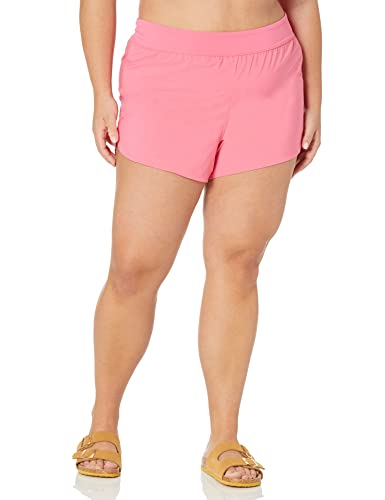 Amazon Essentials Women's Swim Short, Hot Pink, Medium