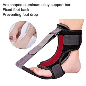 Night Splint, Foot Brace Foot Drop Support Corrector Foot Orthotic Brace Soft Stretching Splint for Heel Spur Arch Ankle Pain for Men Women(S)
