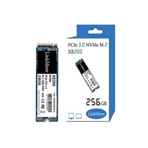 LinkMore XE200 256GB M.2 2280 PCIe Gen 3X4 NVMe Internal SSD, Solid State Drive, Up to 2000MB/s for Latop and PC