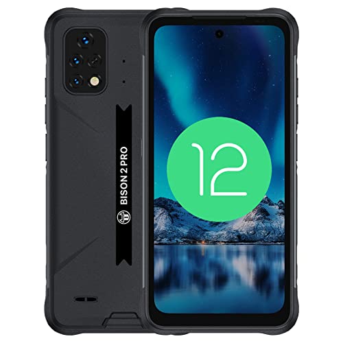 UMIDIGI Rugged Unlocked Cell Phones, Bison 2 PRO 8G+256GB, Rugged Smartphone with IP68 & IP69K, 6150mAh Mobile Phone, Android 12, NFC, 6.5" FHD, 48MP AI Triple Camera, Dual 4G, 18W, Type-C, GPS