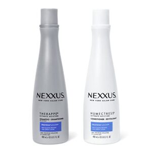 nexxus shampoo and conditioner for dry hair therappe & humectress hair care with proteinfusion blend for 24-hour moisture 13.5oz 2 count