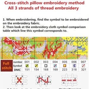 Joyhoor Cross Stitch Kits for Beginners Stamped Cross-Stitch Supplies Needlework preprint Embroidery Kits for Adults DIY Needlepoint Kits Embroidery Patterns 11CT-Holy Cross 15.7×21.7 inch