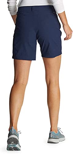 Eddie Bauer Women's UPF 50+ Stretch Rainier Short (as1, Numeric, Numeric_10, Regular, Regular, Medium Indigo, 10)