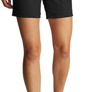 Eddie Bauer Women's UPF 50+ Stretch Rainier Short (as1, Numeric, Numeric_8, Regular, Regular, Black, 8)