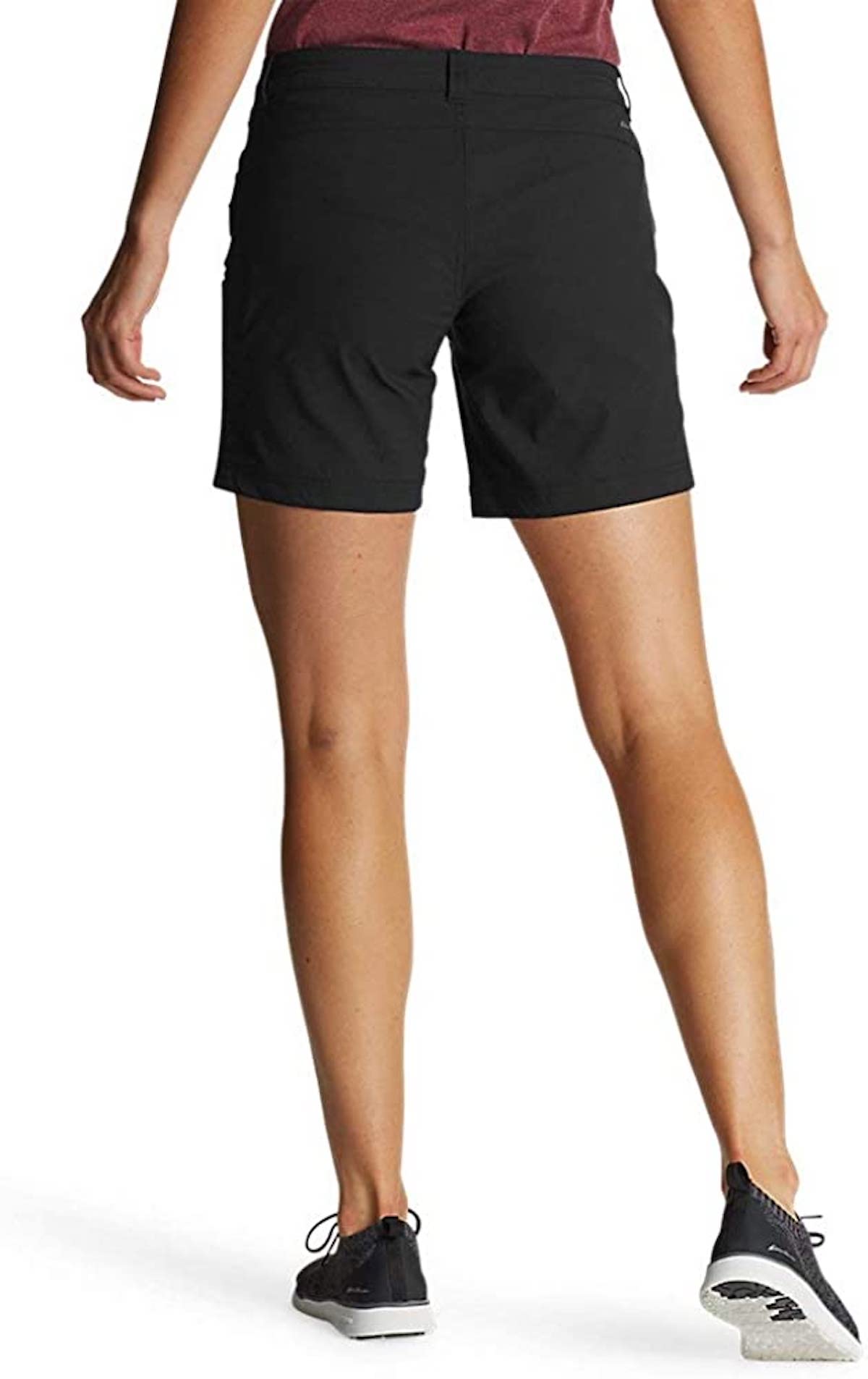 Eddie Bauer Women's UPF 50+ Stretch Rainier Short (as1, Numeric, Numeric_8, Regular, Regular, Black, 8)