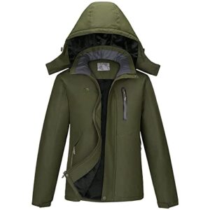 camel crown men's mountain waterproof ski jackets warm winter snow coat with detachable hood windproof rain jacket