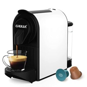 chulux 1400w espresso machine for nespresso capsules: espresso and lungo cups, one cup premium italian 20 bar ode pump espresso maker - perfect for office & coffee lovers