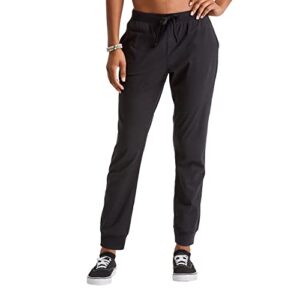 hanes originals joggers, 100% cotton jersey sweatpants for women, 29" inseam, black, xx-large