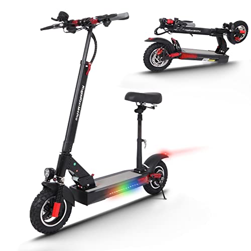 KUGOO Kirin M4Pro Electric Scooter Adults, 864WH Power, 43Miles Range, 30MPH Max Speed, 10" Off-Road Tires, Folding Commuter Electric Scooter with Seat