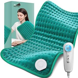 heating pad for back, neck, shoulder pain and cramps, electric heating pads with auto shut off, moist dry heat options, gifts for women, men, mom, dad, wife, husband, christmas, birthday