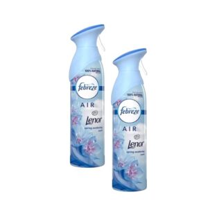 febreze air odor-eliminating air freshener spray for strong odor (lenor, 2 packs)