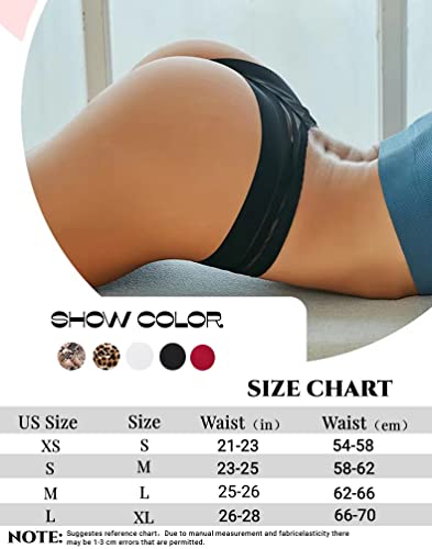 chelectnis Women Thongs Underwear Sexy Lace Bikini Panties Low Rise T Back Seamless Thongs,3 Pack,No Show Stretch Hipster