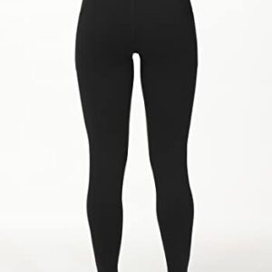 THE GYM PEOPLE Women's V Cross Waist Workout Leggings Tummy Control Running Yoga Pants with Pockets(Black, Medium)