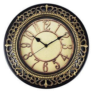 faerie wall clock for living room decor large wall clock battery operated,12 inches round bathroom clock silent kitchen clock wall cute small clock non ticking modern wall clock analog clock