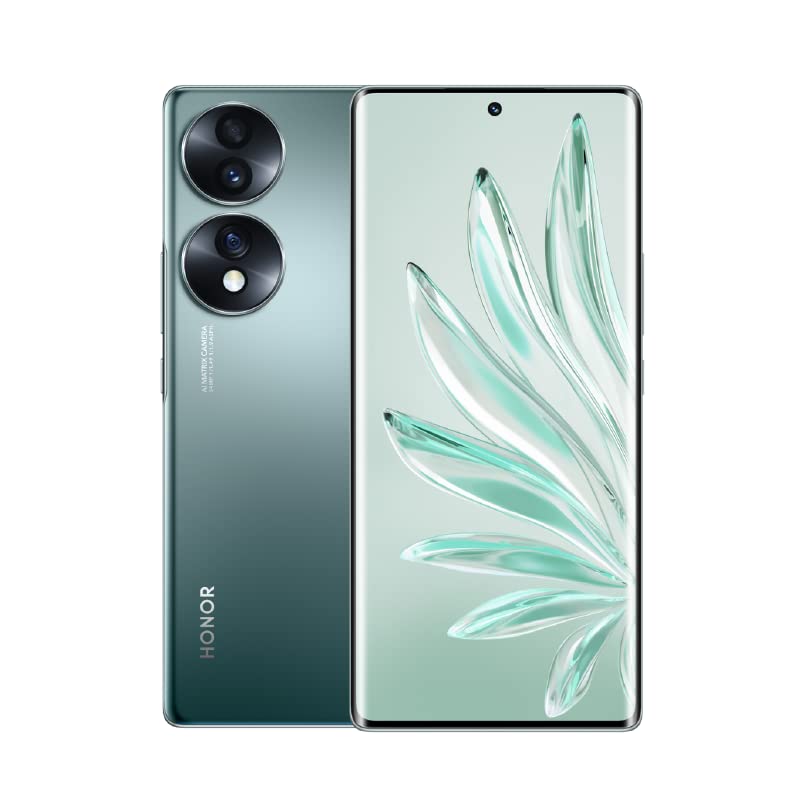 Honor 70 Dual-SIM 256GB ROM + 8GB RAM Factory Unlocked GSM 5G Smartphone | FNE-NX9 | International Version (Emerald Green)