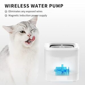 PETKIT New Pump Dog Water Fountain, Quiet and Anti-Dry Pet Water Fountain with Wireless Pump for Indoor Cats/Dogs-1.85L