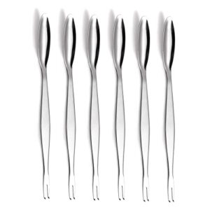 imeea seafood forks picks crab leg forks/picks sus304 stainless steel seafood tools for lobster, 8.3-inch