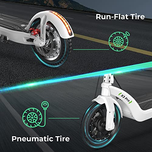 isinwheel X3Pro Electric Scooter, 1200W Motor E-Scooter,12" Fat Tires, 37 Miles Range, 28 Mph Portable Folding Commuter Electric Scooter for Adults, Maximum Load 400lbs & 4 Speed Modes