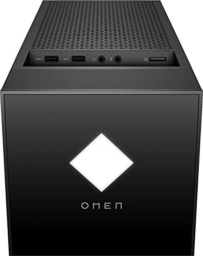 HP 2022 OMEN 30L Gaming Desktop AMD Ryzen 5 5600G 6-Core CPU AMD Radeon RX 6600 XT (8GB GDDR6) 64GB DDR4 2TB SSD + 2TB HDD Tempered Glass Side Panel Windows 11 Pro w/RATZK 32GB USB Drive