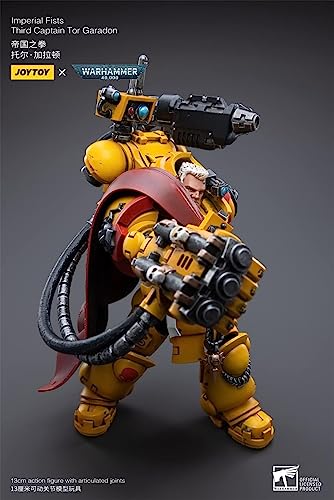 HiPlay JoyToy Warhammer 40K Imperial Fists Third Captain Tor Garadon 1:18 Scale Collectible Action Figure