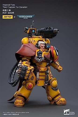 HiPlay JoyToy Warhammer 40K Imperial Fists Third Captain Tor Garadon 1:18 Scale Collectible Action Figure