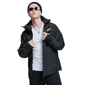 GOLYOY Bomber Jacket Men Lightweight Techwear Windbreaker Multi-Pocket Zip Up Streetwear Tactical Jacket For Men