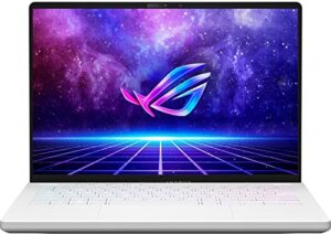 2022 asus rog zephyrus g14 gaming laptop, 14 inch wqxga 120hz display, amd ryzen 9 6900hs, 24gb ram, 1tb ssd, amd radeon rx 6700s, moonlight white, bundle with jawfoal