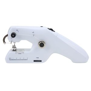 handheld sewing machine, mini portable electric sewing machine cordless sewing machine for adult easy to use and fast stitch suitable for clothes fabrics diy home travel