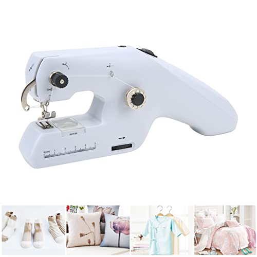 Handheld Sewing Machine, Mini Portable Electric Sewing Machine Cordless Sewing Machine for Adult Easy to Use and Fast Stitch Suitable for Clothes Fabrics DIY Home Travel