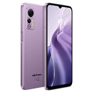 ulefone note 14 (2022) 4g smartphone, 6.52" waterdrop incell full- screen, android 12, 4500mah battery, 8gb ram helio a22, 13mp dual camera, type-c, slim design, cell phones - purple