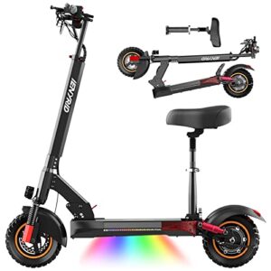 e scooter for adults, ienyrid m4 electric scooter 600w adult scooter motorized kick scooter 10 inch off-road tires e-scooter up to 28mph, 22 miles long range mobility eletric scooter