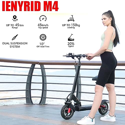 e Scooter for Adults, iENYRID M4 Electric Scooter 600W Adult Scooter Motorized Kick Scooter 10 Inch Off-Road Tires E-Scooter Up to 28mph, 22 Miles Long Range Mobility Eletric Scooter