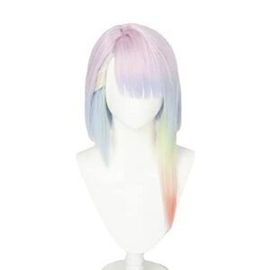 aadesso anime cyberpunk: edgerunners lucy cosplay wig heat resistant synthetic hair wigs